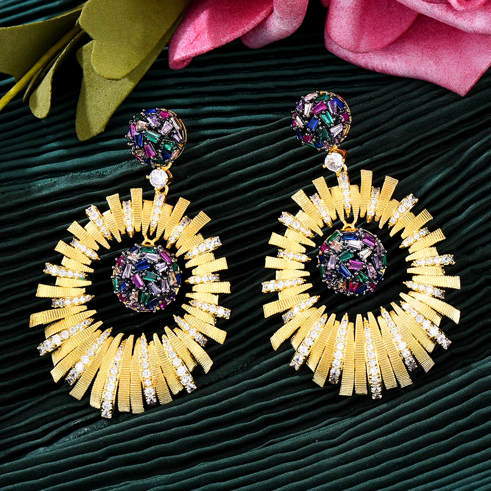 GODKI 56 мм Роскошные длинные висячие серьги в Саудовской Аравии для женщин