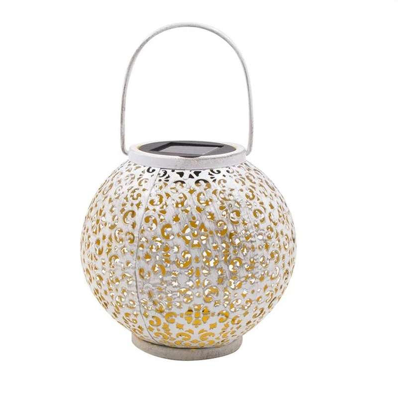 

HOT Solar Lantern Lights,Outdoor Hanging Garden Lights Metal Lamp For Patio,Outside For Table,Outdoor