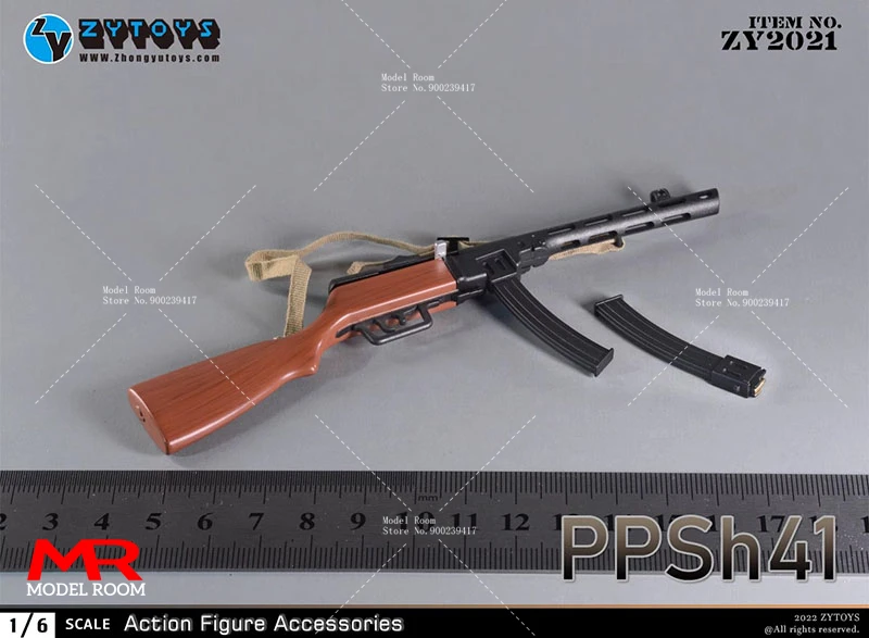 Аксессуары ZYTOYS ZY2021 масштаб 1/6 PPSh41