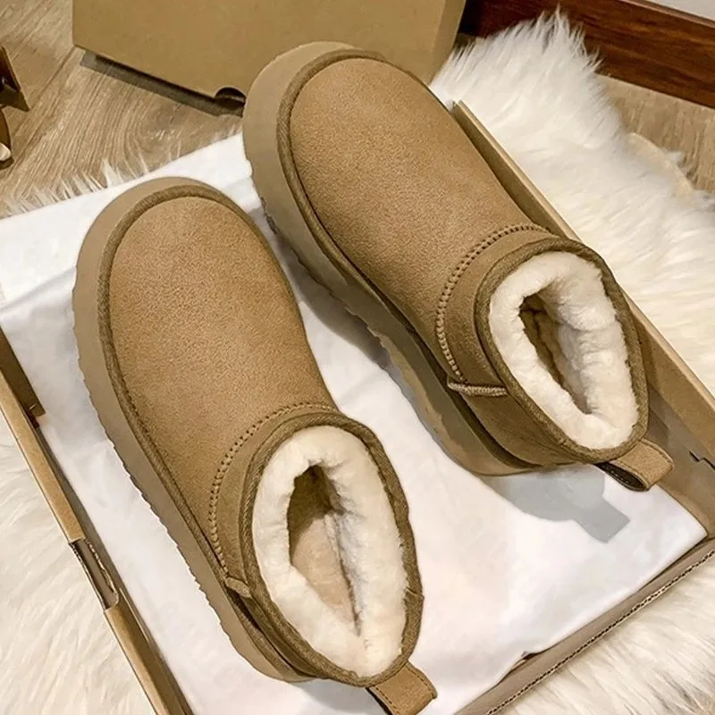 

Женские зимние ботильоны с круглым носком, на низком каблуке