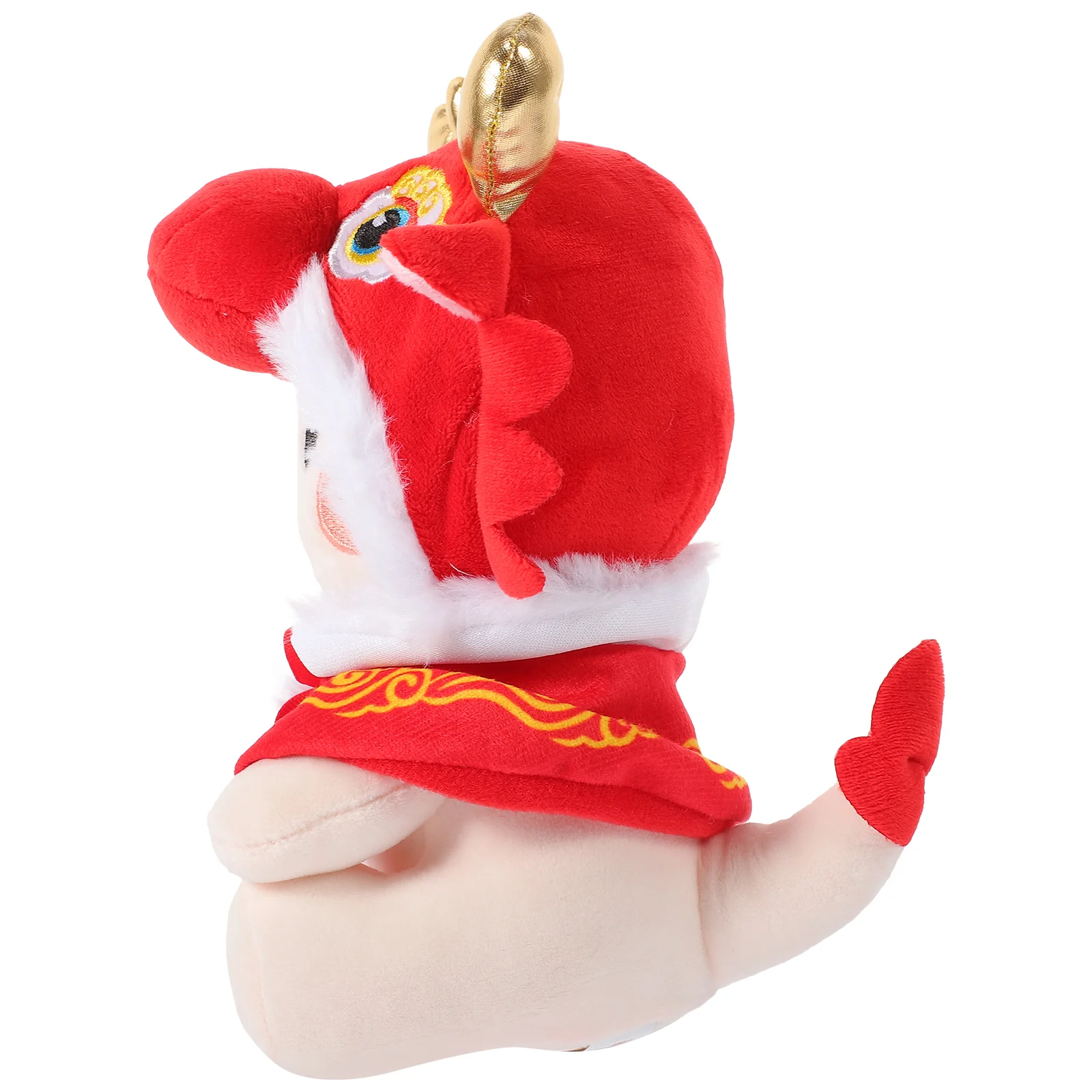 

Plush Figure Toys Chinese New Year Mascot Statue Dragon Stuffed Lovely Flannel Child