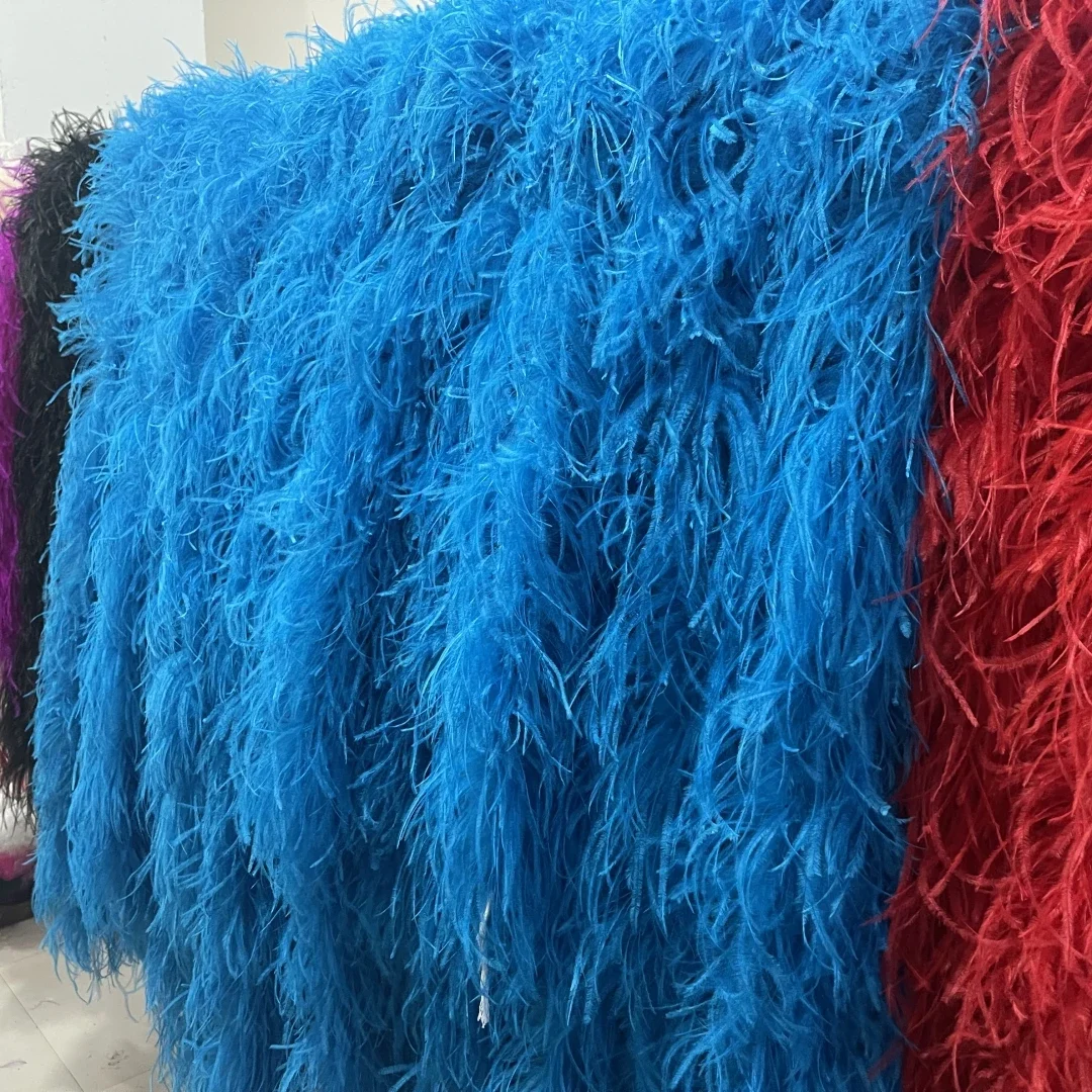 6-слойные пушистые страусиные перья боа с бахромой для вечеринки танцевальной