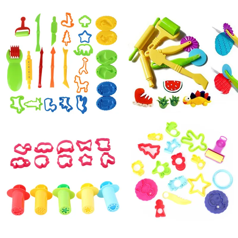 

Hot Sale DIY Slime Play Dough Tools Accessories Plasticine Mold Modeling Clay Kit Slime Plastic Set Cutters Moulds Toy for Kids