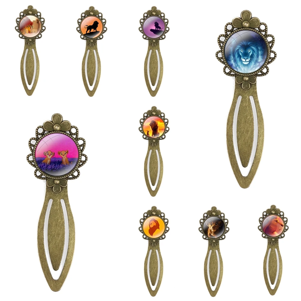 

the king of lion Fashion Cartoon Creative Design Creative Metal Bookmarks Gift For Friends Stationery School Office Supply