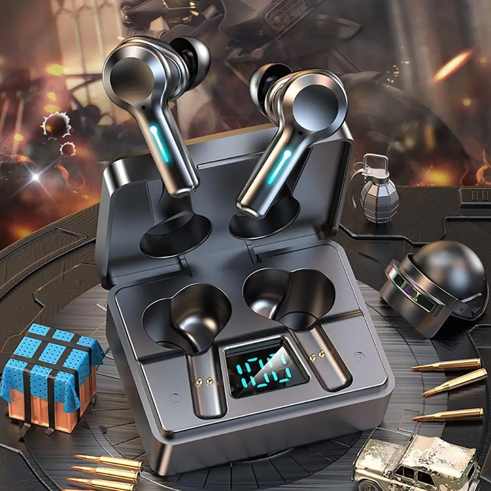 

Беспроводные наушники M37, Bluetooth-совместимые наушники 5,2, игровые наушники для электроспорта, водонепроницаемые, прохладные беспроводные нау...