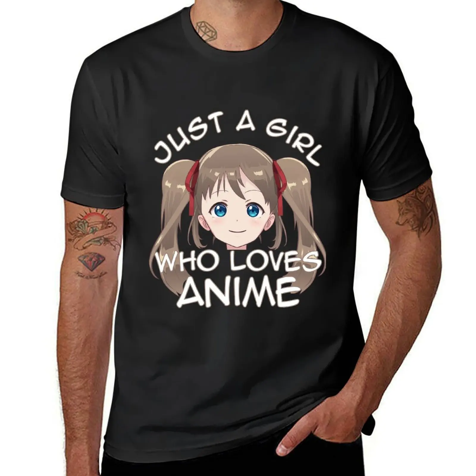Футболка Just A Girl Who Loves Anime для девочек