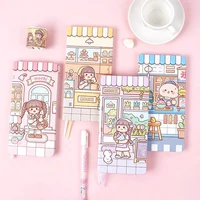 kawaii cartoon series weekly planners notebook agenda portable pocket 88 sheets diary notepad office school stationery supplies