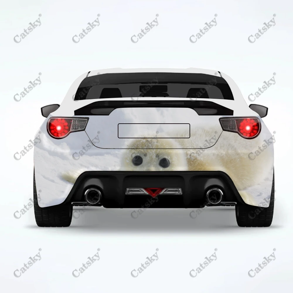 

seal animal Car stickers truck rear tail modification suitable for truck pain packaging accessories car stickers decals
