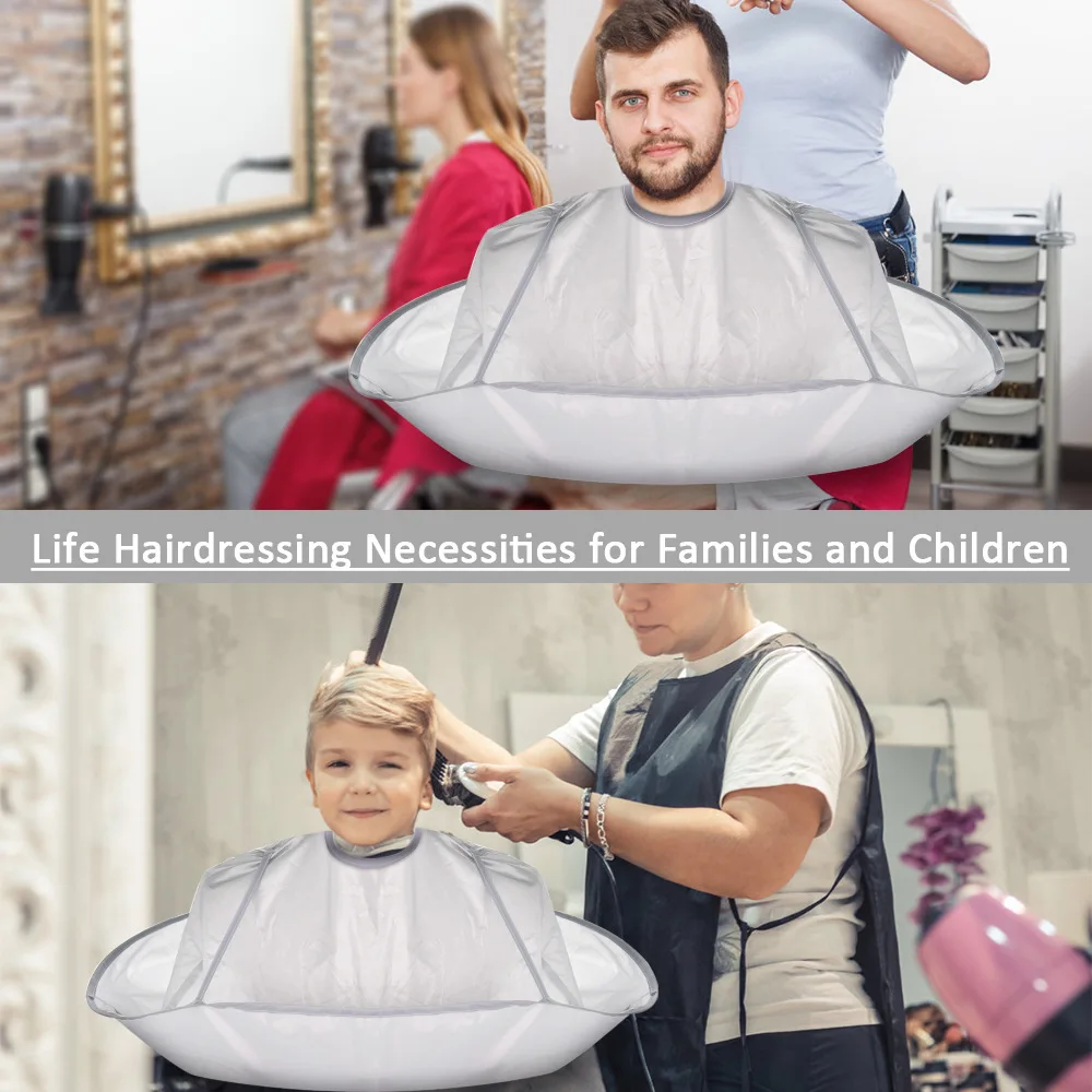 

Hair Cutting Cloak Coat Apron Creative DIY Salon Barber Stylist Cape Umbrella Haircut Cloak Hairdressing Home Cleaning Protector