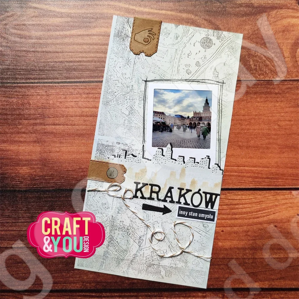 Городские вывески горы металлические Вырубные штампы для сделай сам скрапбукинг