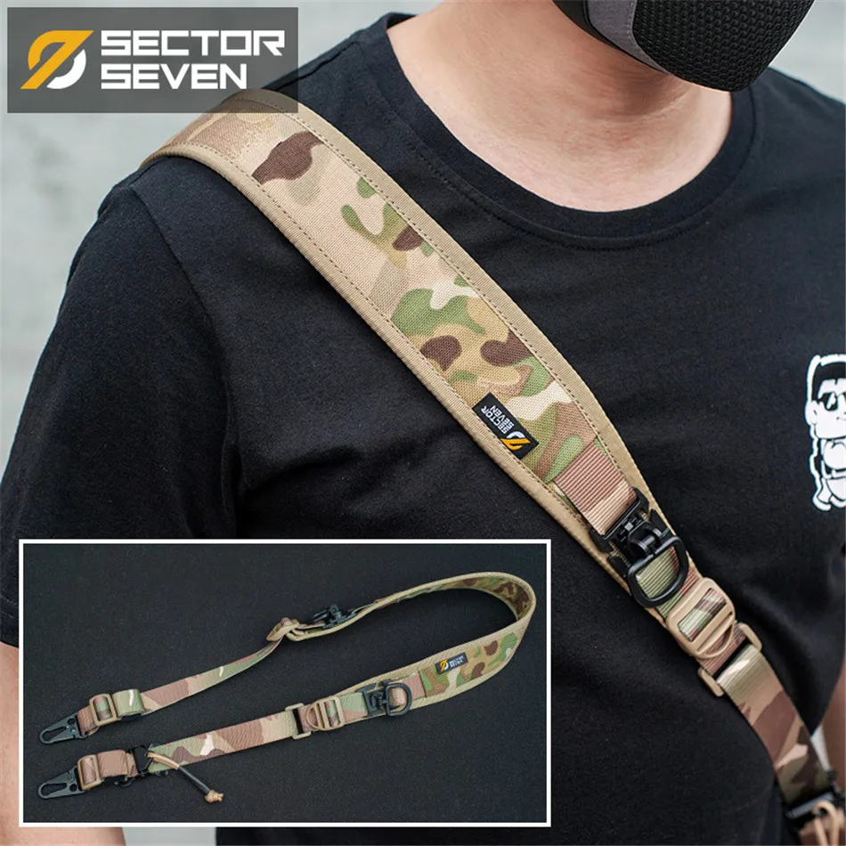 

Tactical Quick Adjustable And Disassembly 1000D Single And Double Point Crossbody Rope Modular Expandable Single Shoulder Strap