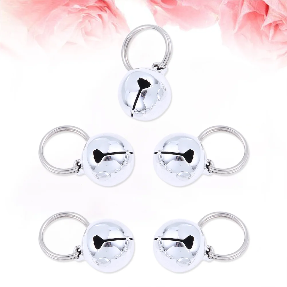 

5 PCS Dog Bell Charm Set Pet Collar Bells Cat Loud Small Puppy Ornament Jewelry Making Finding Accessories