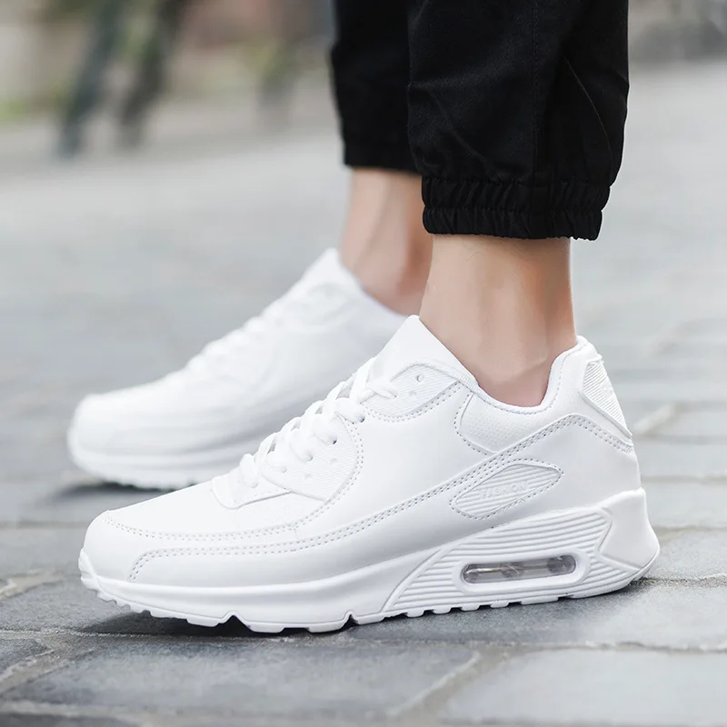 

Маленькие белые кроссовки для влюбленных, повседневная спортивная обувь, модные кожаные кроссовки на плоской подошве для мужчин и женщин