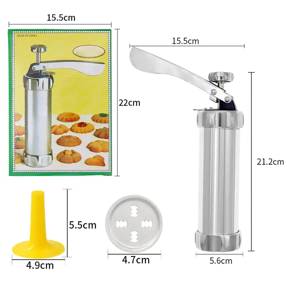 Пистолет для выпечки печенья пресс из нержавеющей стали с 20 дисками формочек 4