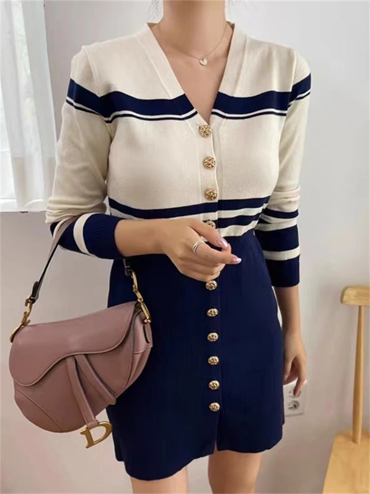 

Spring Women Dress Bodycon Mini Evening Female Vintage Party Knitted Women Dresses Girl Casual Vestido Prom Sexy Skinny Fall Y2K