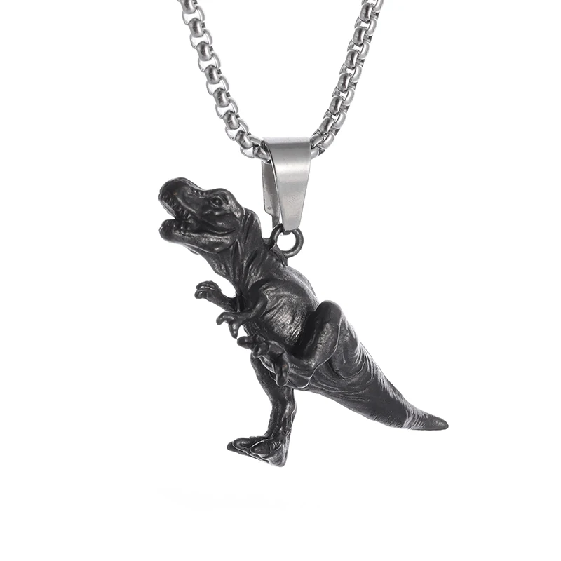 

Personalized Dinosaur Pendant Necklace Punk Hip Hop Party Men's Jewelry Accessories