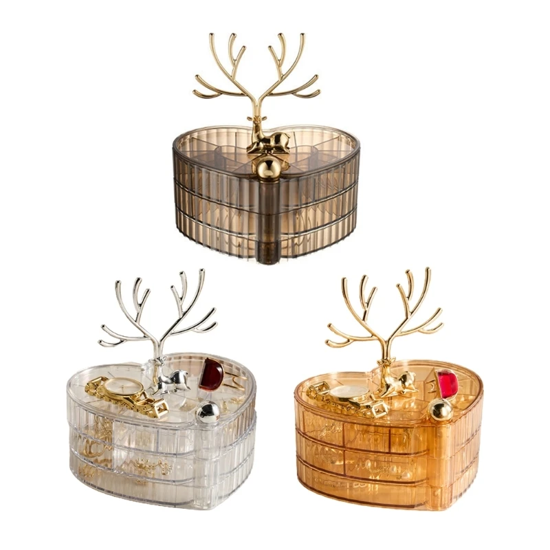 

Rotating Elegant Deer Storage Box Desktop Office Bedroom Dormitory Collection