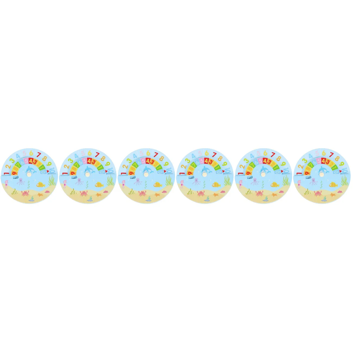 

6 PCS Digital Decomposition Ruler Toys Wooden Addition-subtraction Method Practice Ruler Toys Early Educational Numbers