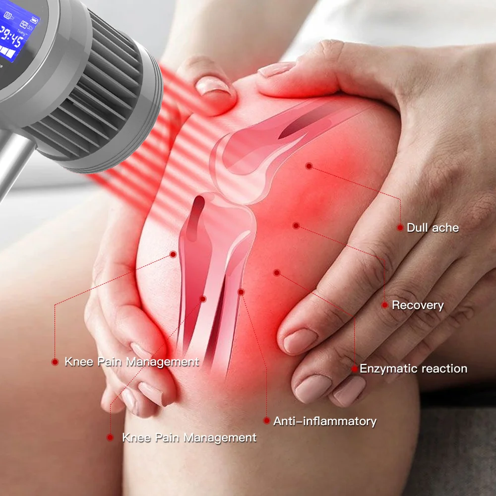 

Class II Low Level Cold Laser Pain Therapy Device for Back Pain Relief, Wound Healing, Swelling Treatment 650nm 808nm