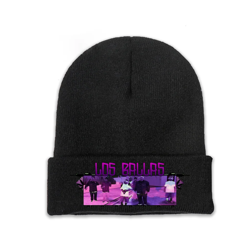 

Knit Hat GTA Grand Theft Auto Game Winter Warm Beanie Caps Los Ballas Men Women Fashion Casual Bonnet