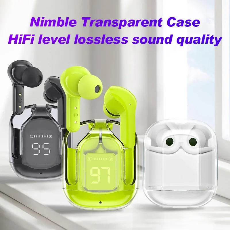 

Transparent space capsule digital display in-ear touch 5.3 true wireless bluetooth headset type-c interface