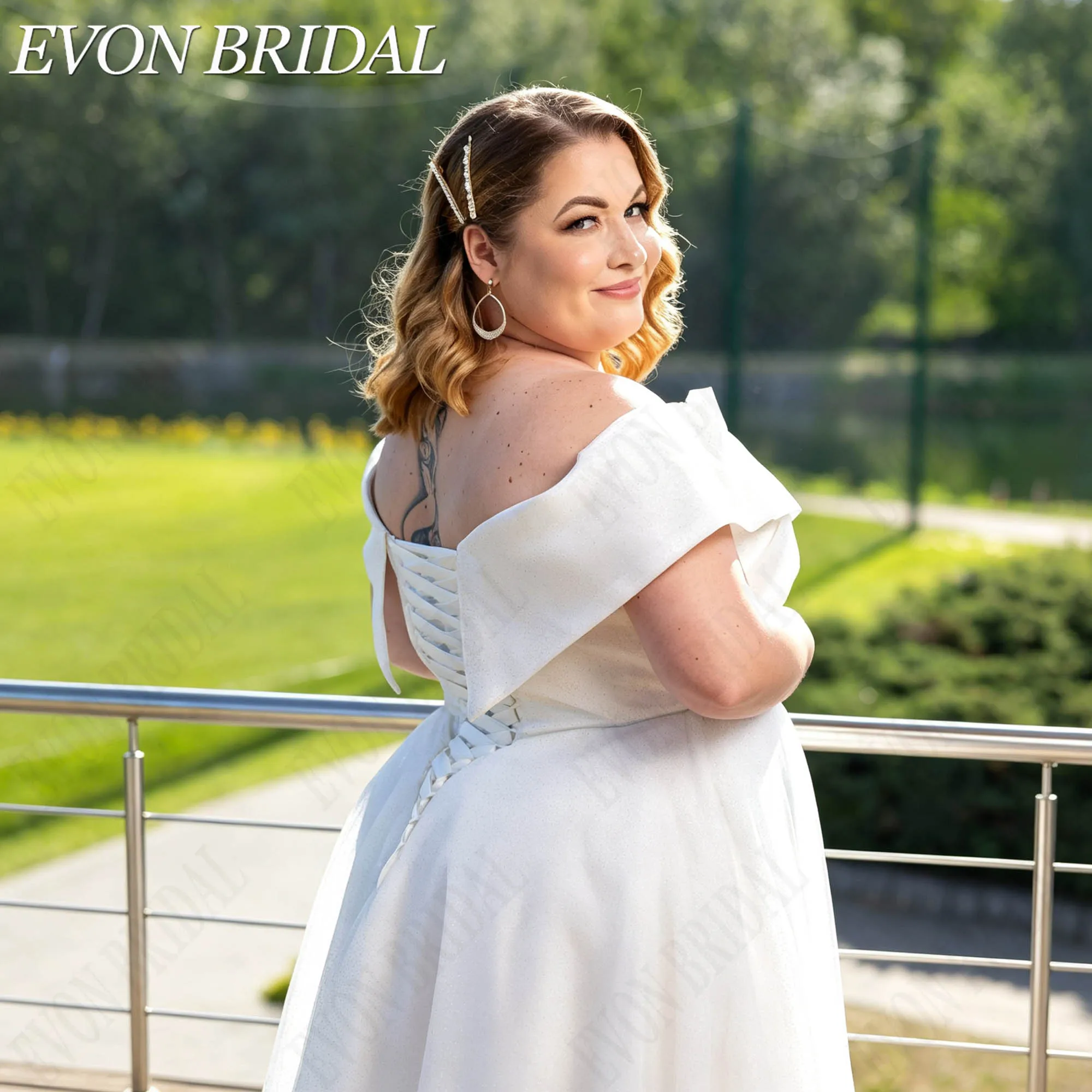 EVON BRIDAL Свадебное платье большого размера без плеч минималистичное А-силуэт для невест вырез в форме сердца индивидуальный пошив простое свадебное платье для женщин элегантное длинное подвенечное платье на заказ (art.: 3920dbee95638) - 3920dbee95638