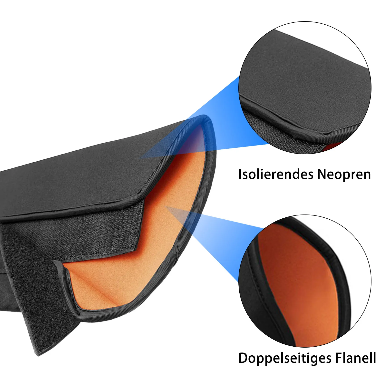 

Brand New Battery Protective Case Adjusted Battery Protection Black+orange Dustproof Elastic Material Neoprene