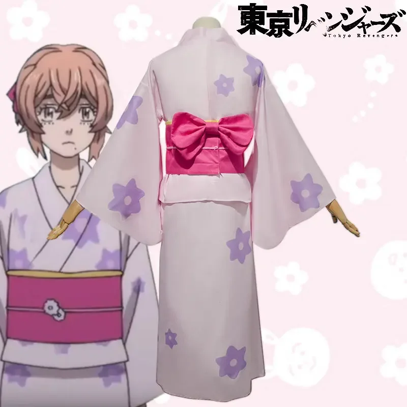 Токио Мстители Косплей Аниме Женщина Кимоно Костюм Полный комплект Топ + юбка