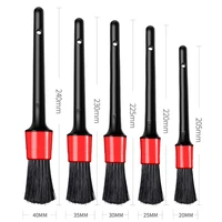 5pcs durable car air conditioning air outlet dashboard wheel hub crevice details cleaning brush soft hair car washing brush tool