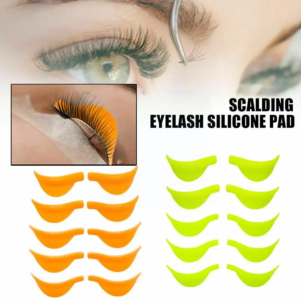 

5Pair/pack Silicone Eyelash Perm Pad Recycling Lashes 3D Lifting Shield Makeup Tools Lashes Rods Applicator Accessories Cur U3F4