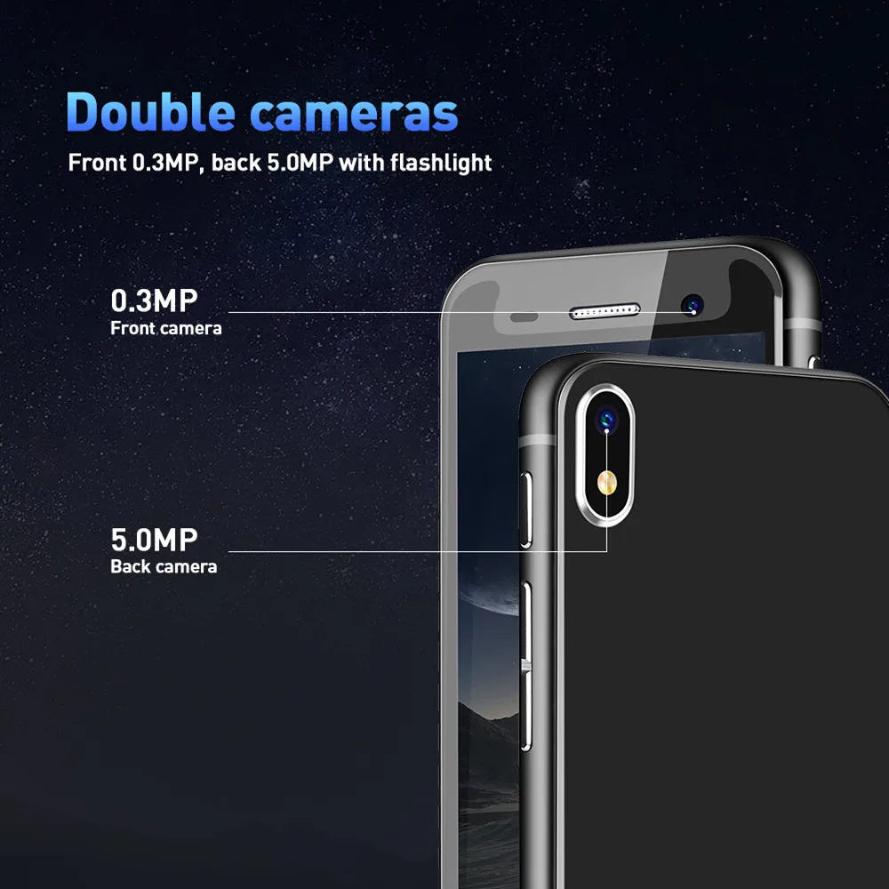 Melrose S9 4G Android 7.0 Mini Smartphones Quad Core 1G RAM 8GB ROM 2.45 Inch Small Phone 1000mAh 5MP Camera Mobile Phone