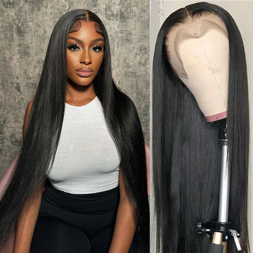 13x4 13x6 Bone Straight Lace Front Wig Hd Transparent 30 34 Inch  Brazilian Human Hair Wigs For Black Women 360 Lace Frontal Wig