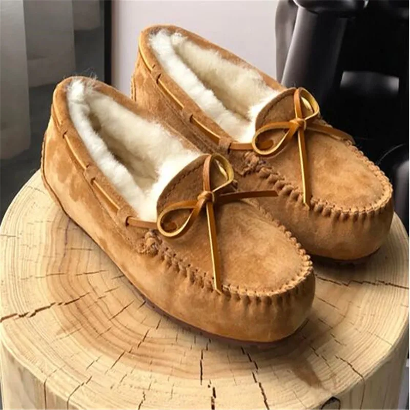 Женские мокасины из натуральной кожи на плоской подошве