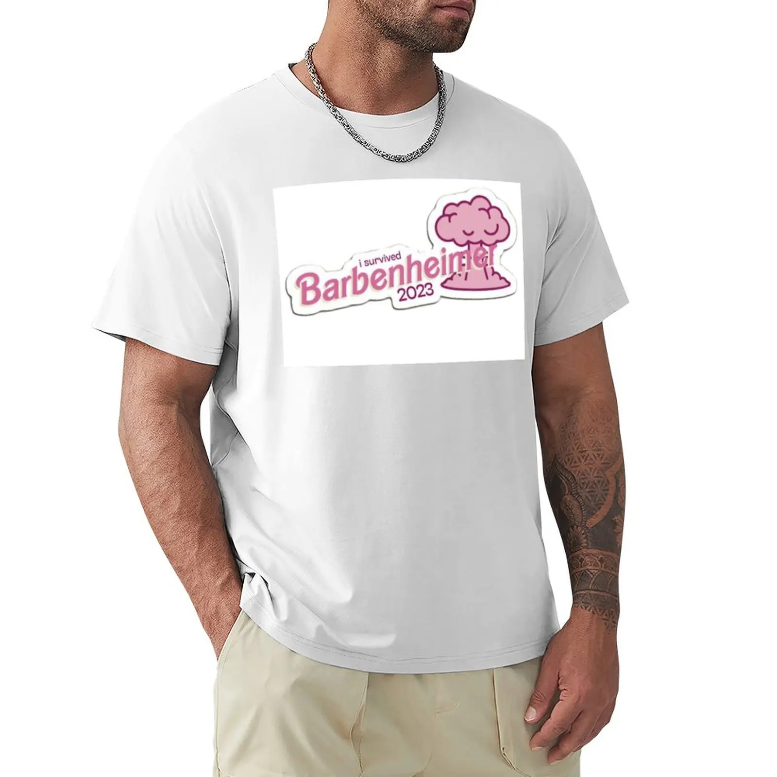 Футболка я пережила барбенгеймера футболка женские топы спортивные поклонники с