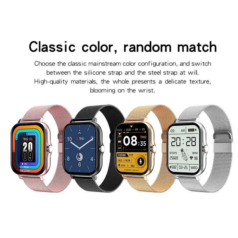 

Умный браслет с управлением музыкой для Android Ios, спортивные часы, мониторинг состояния здоровья и сна