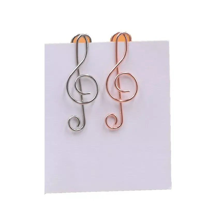 

20pcs Paper Clips Music Note Shape Metal Paperclip for Students Stationery Office School Binding Supplies