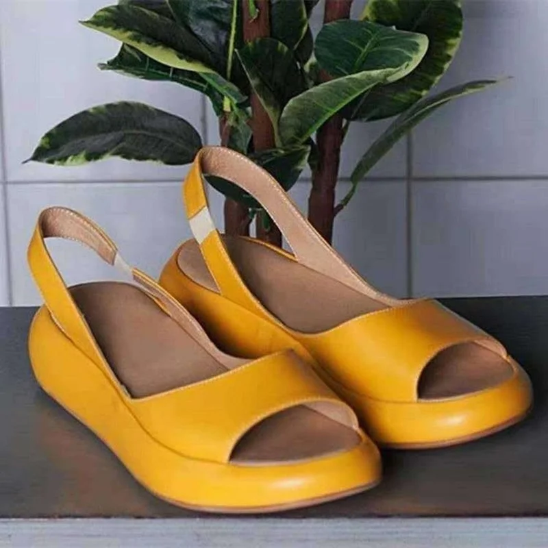 

Flat Sandals Women's 2022 Summer New European and American Large Size Women's Shoes Thick Bottom Fish Mouth Ladies Sandals