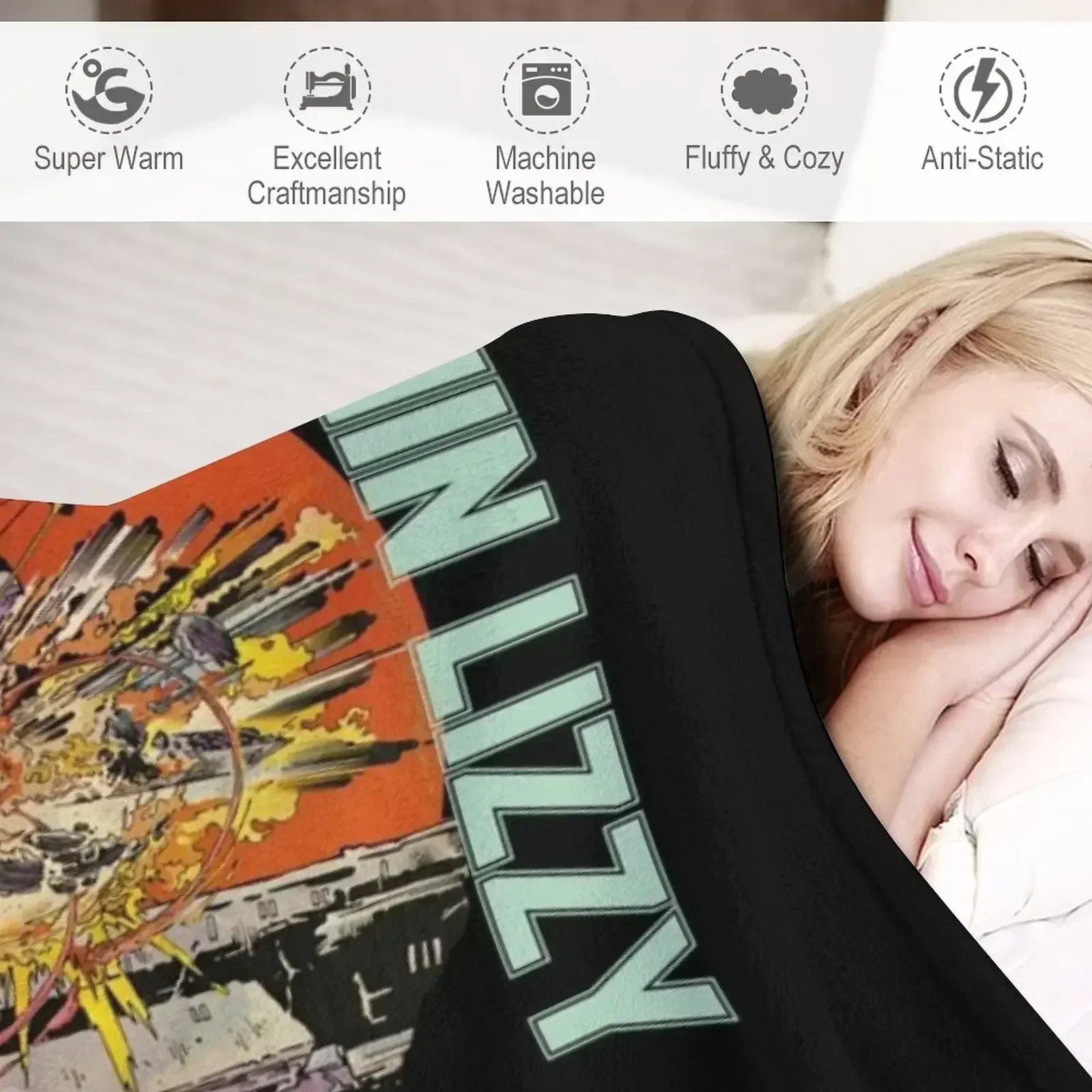 Тонкий винтажный подарок Lizzy Jailbreak Explosion для фанатов мужчин и женщин на Хэллоуин