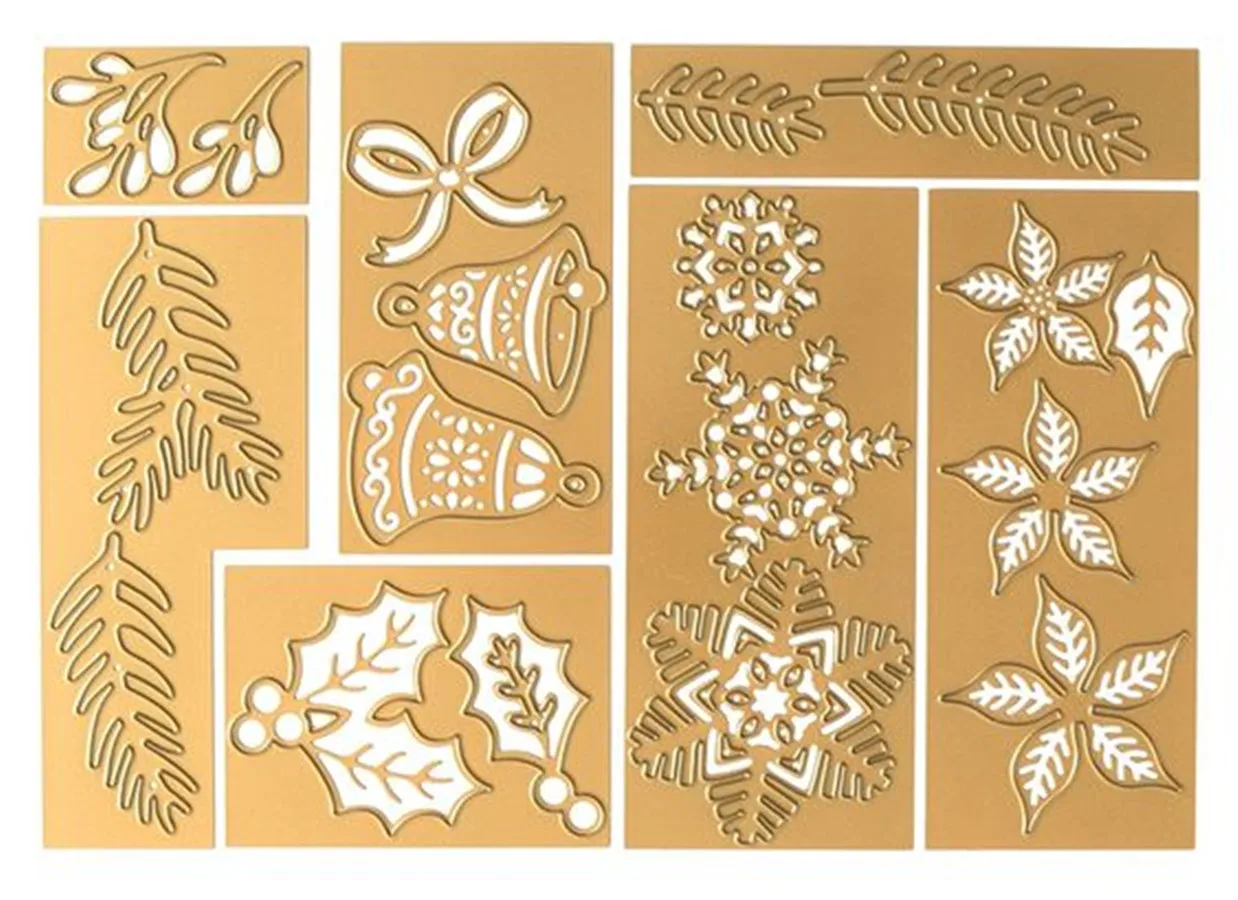 

2022 New Arrivals Christmas Leaves Metal Cutting Dies DIY Scrapbooking Paper Craft Handmade Make Album Card Punch Embossing