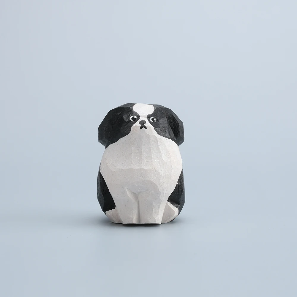 

Статуэтка бордер-колли из дерева