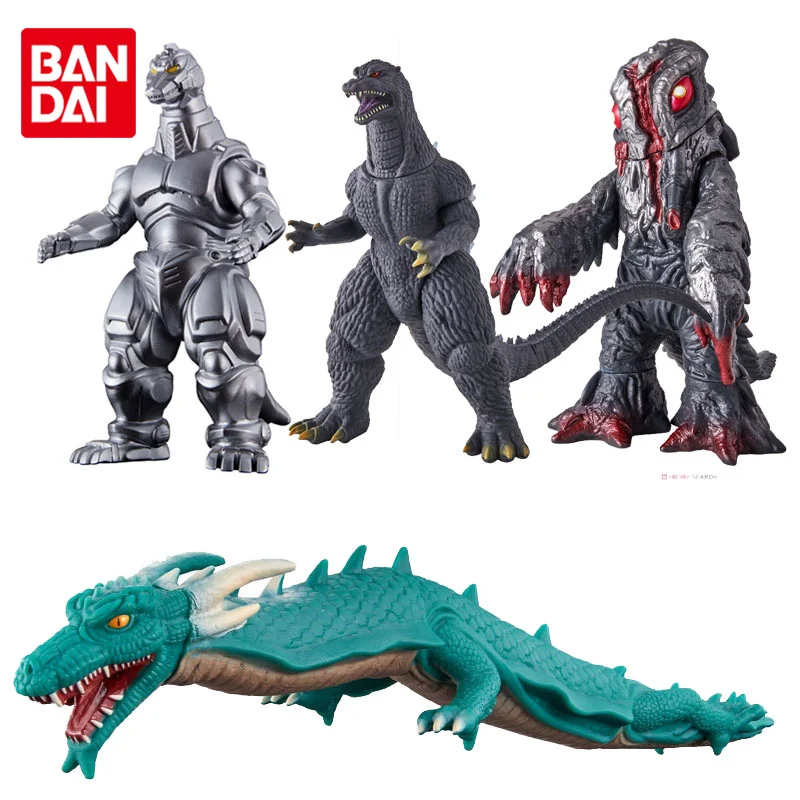 Bandai original Godzilla Anime Action Figures Toys For Boys Girls Kids Gift Collectible Model Ornaments