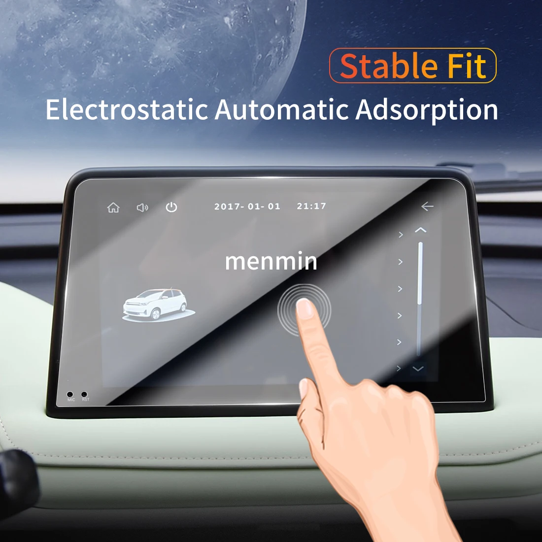 Автомобильные наклейки для Carplay защита экрана дисплей Аксессуары автомобилей