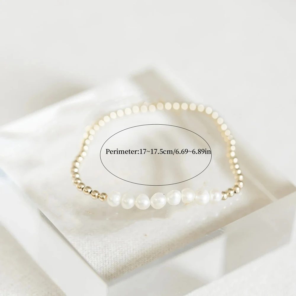 Браслет Vlen Leaf браслет из натурального жемчуга для женщин 18-каратное позолоченное