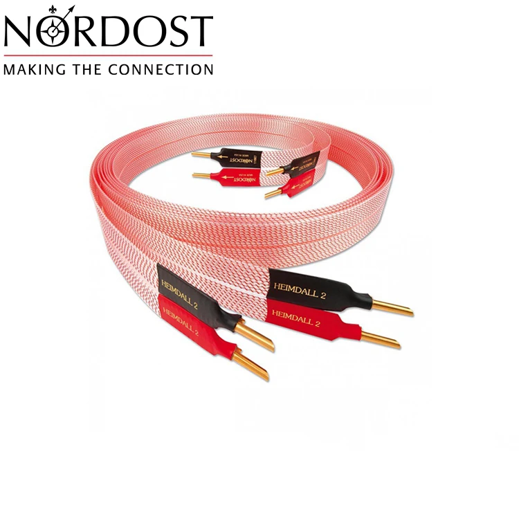 

Nordost Heimdall 2 Speaker Cable 7N (99.9%) Fluorinated Ethylene Propylene FEP Pure Copper Silver Plated 96% Light Speed Level