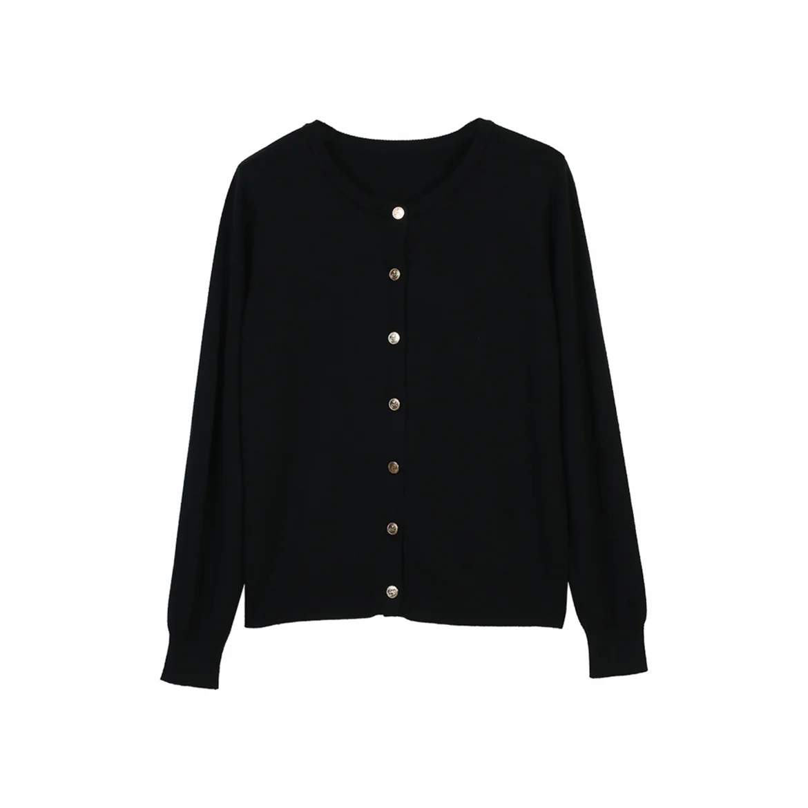 

NIGO Spring And Autumn Black Knitted Cardigan Top #nigo57157