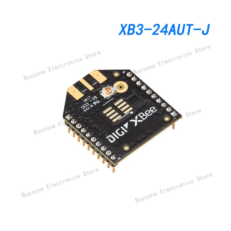 XB3-24AUT-J Zigbee Modules - 802.15.4 XBee 3 - 2.4 GHz, 802.15.4, U.FL Antenna, TH