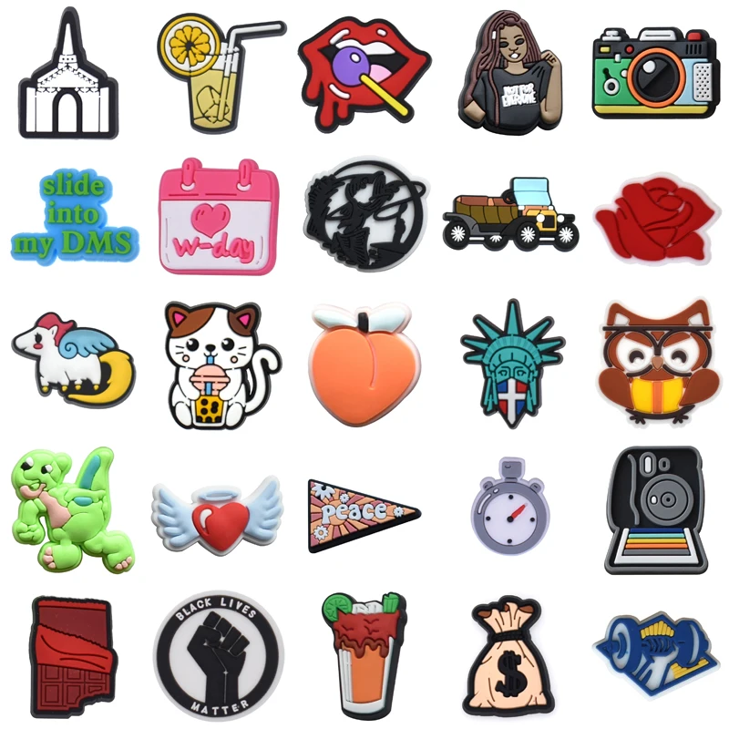 

Wholesale Bulk Decorations for Crocs Women Charm Shoe Charms Set Jeans Girl Boy Men Packs Shoes Accessories Kids Gifts Para Pins