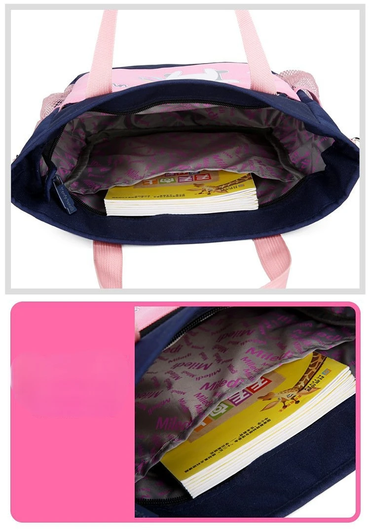 Children Cartoon Unicorn Tutorial Bags Primary School Student Portable Messenger Breathable Waterproof Shoulder Bag for Girl Boy