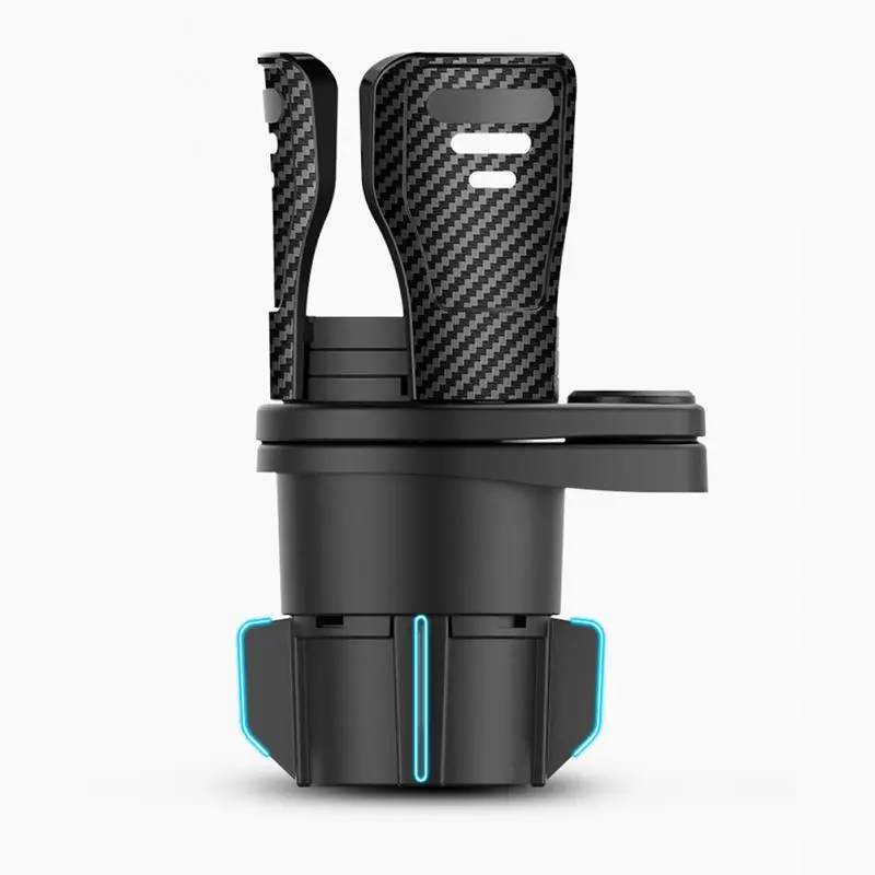 Многофункциональный Автомобильный держатель для стакана из углеродного волокна, Модифицированная Подставка под стаканы, автомобильные держатели для напитков, адаптер-расширитель, базовый лоток