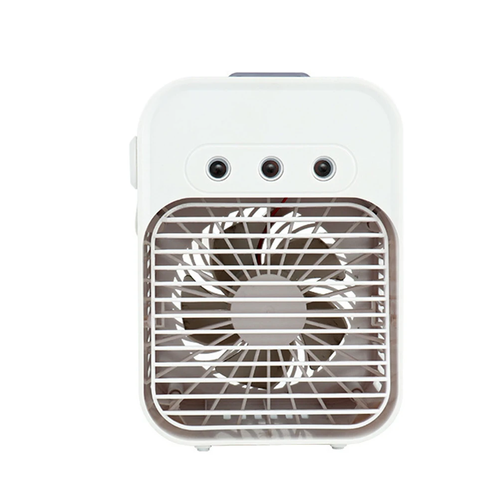 

Experience Enhanced Cooling with Our Desktop Spray Humidifier Incorporated Portable Charging Fan and Water Cooled Electric Fan